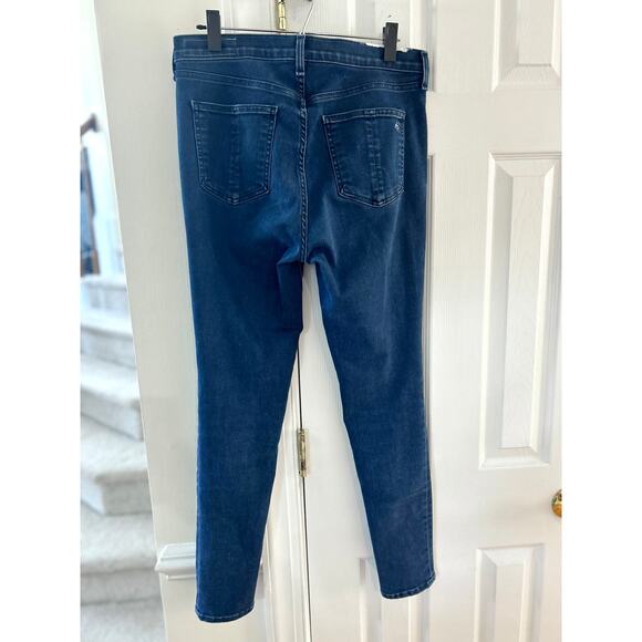Rag & Bone "Coated Mae" Dark Wash High Rise Skinny Jeans - Picture 3 of 9